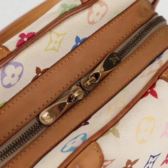 LOUIS VUITTON Monogram Multicolor Claudia Hand Bag White M40193 LV Auth 125340V - Picture 12 of 16